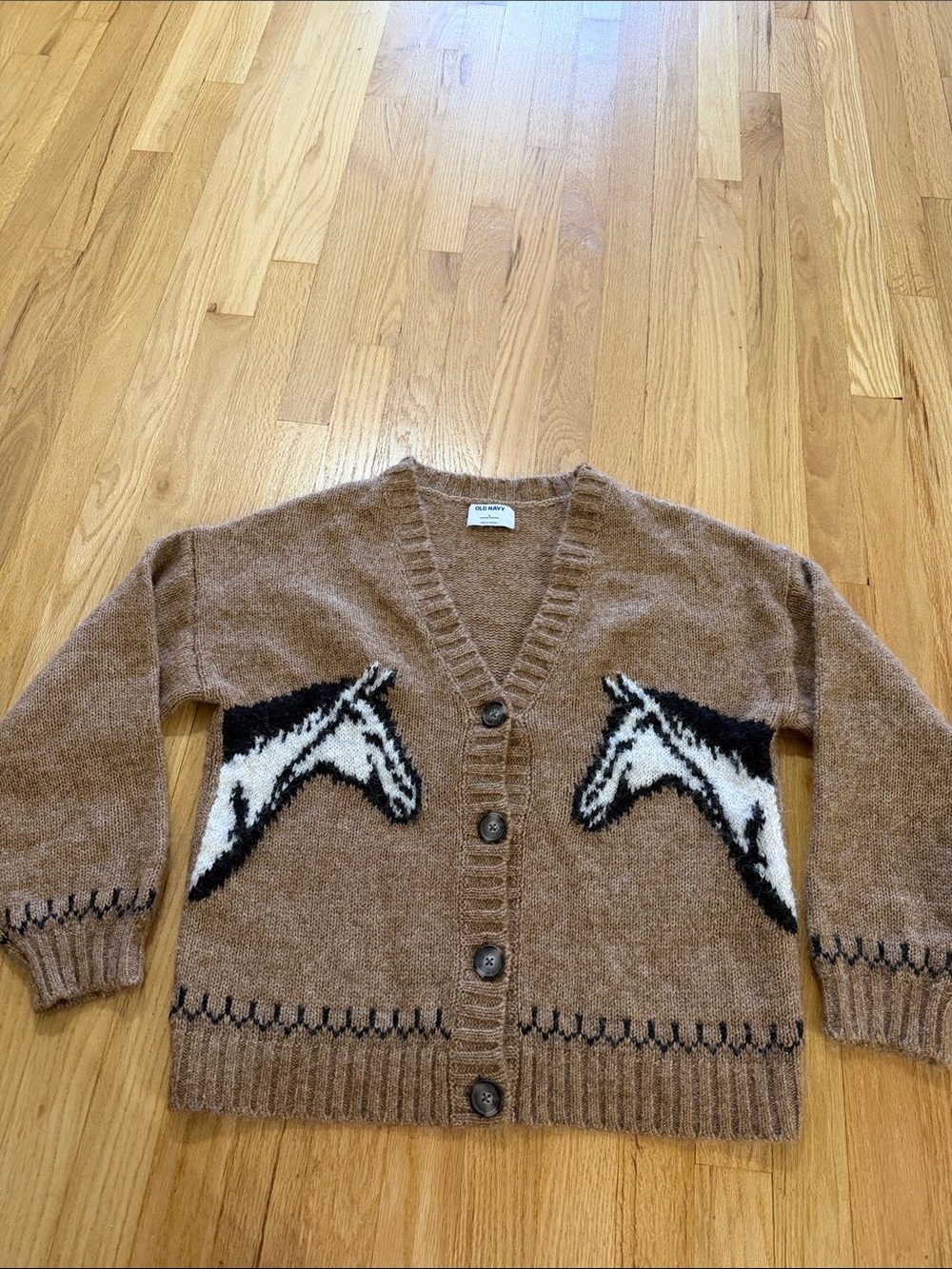 Old Navy Wool Blend Horse Western Cardigan Sz S